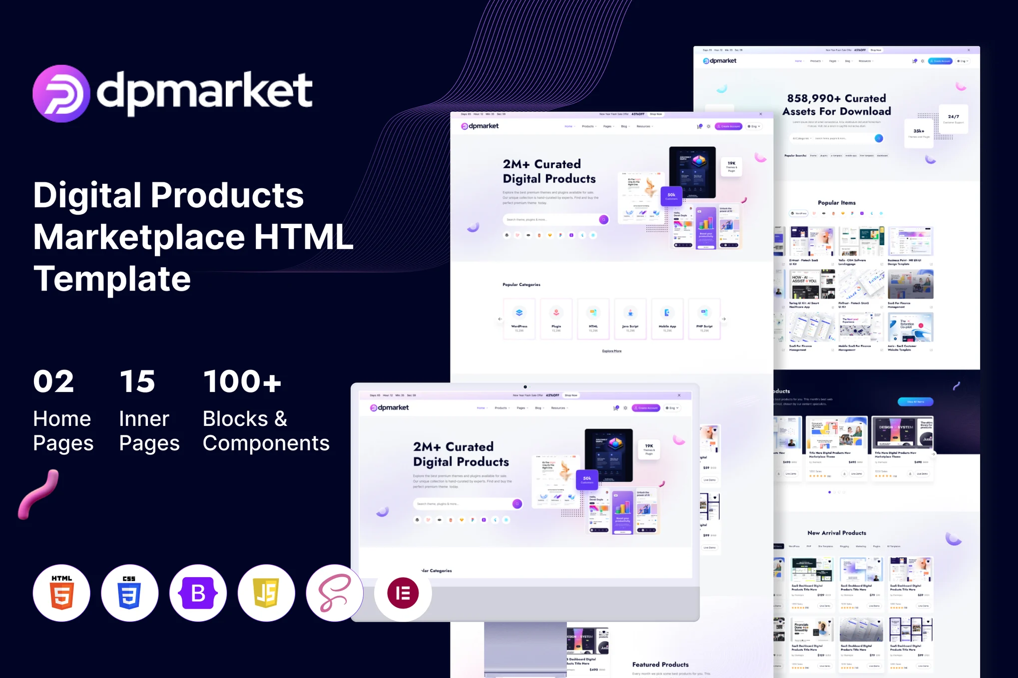 DPMarket - Digital Marketplace Multi-Vendor React Template